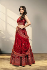 Red Lehanga