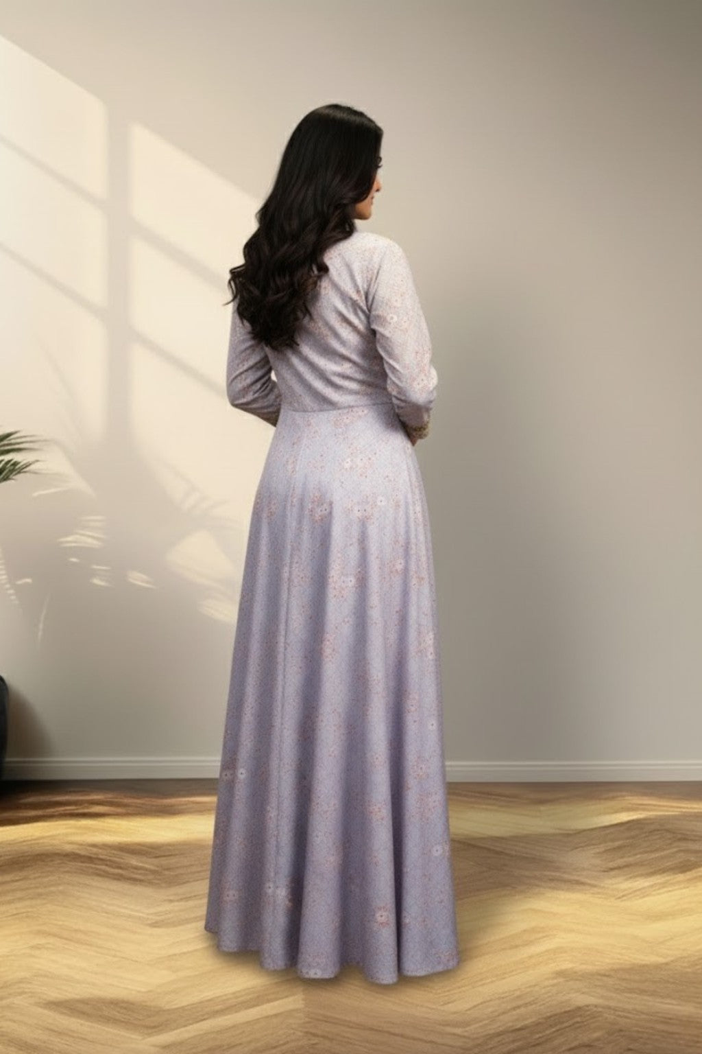 Pastel Lavender Long Gown