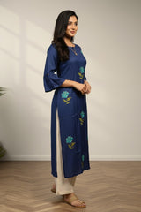 Royal blue kurti
