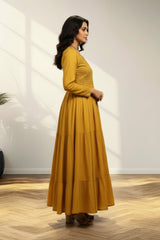 Gold Yellow Long Kurti