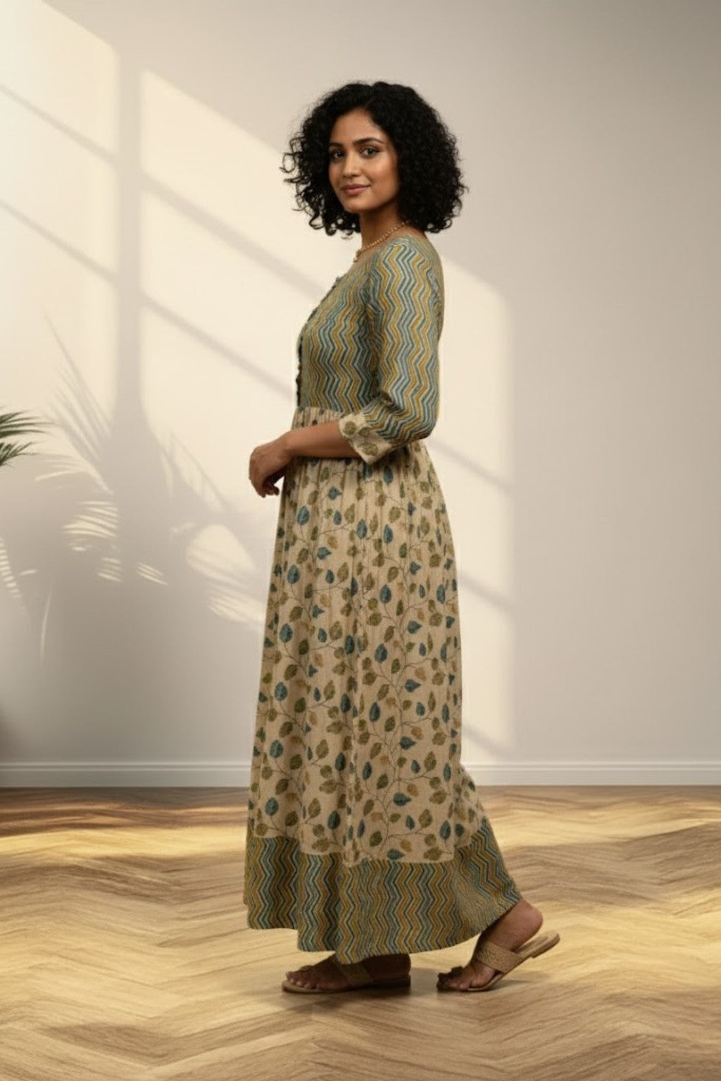 Mustard Blend Long Kurti