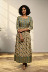 Mustard Blend Long Kurti