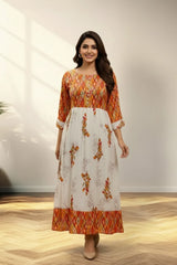 Rust Blend Long Kurti