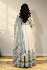 White Long one piece kurti