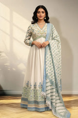 White Long one piece kurti