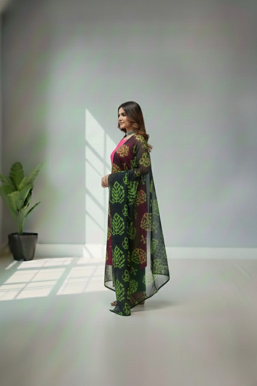 Pink Cotton kurti material