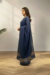 Slit neckline Cotton kurti set